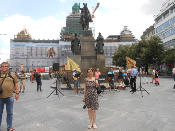 138 în spate Muzeul național+statuie Svaty Vaclav